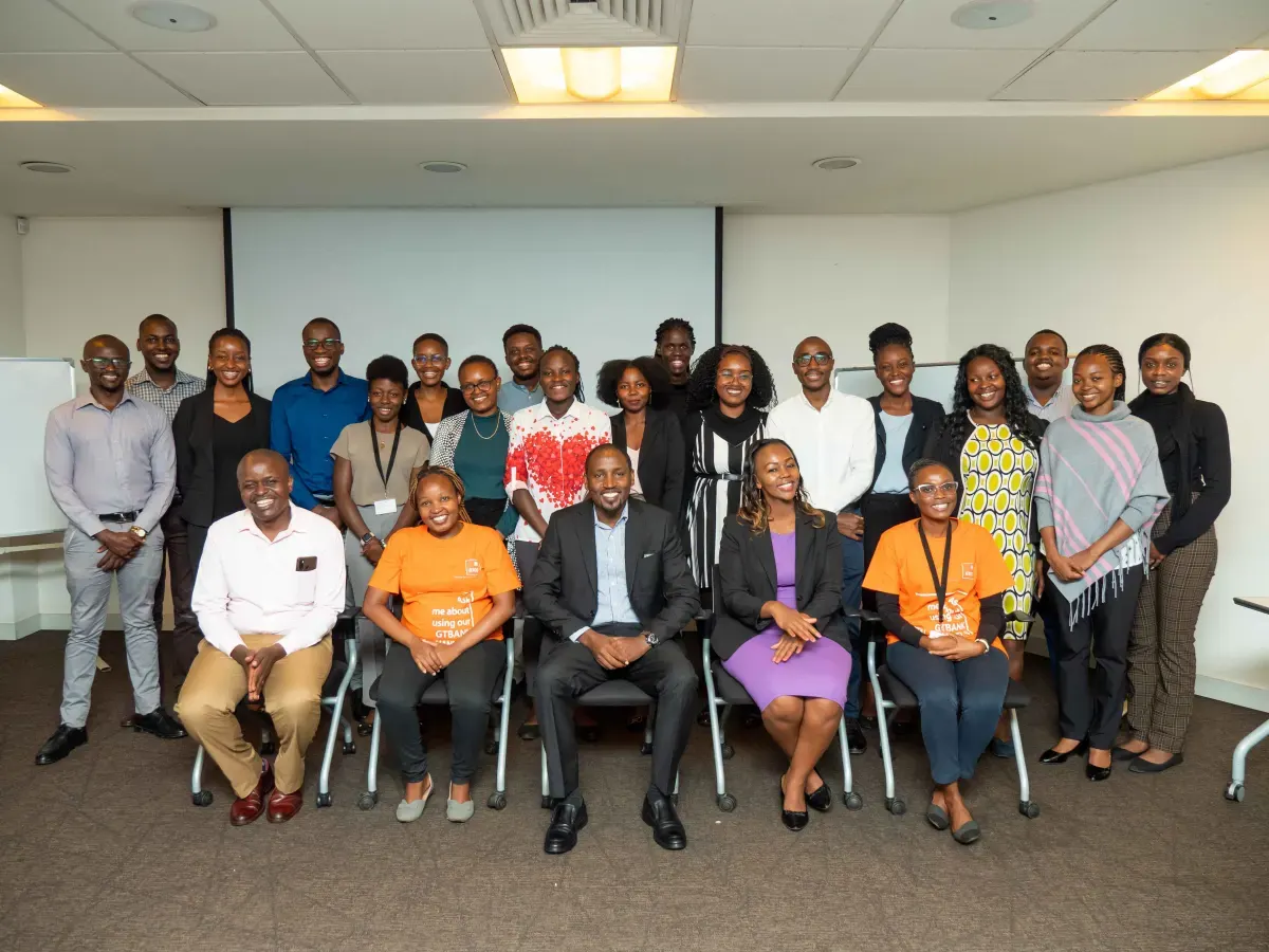 A group of professionals posing together after a training session